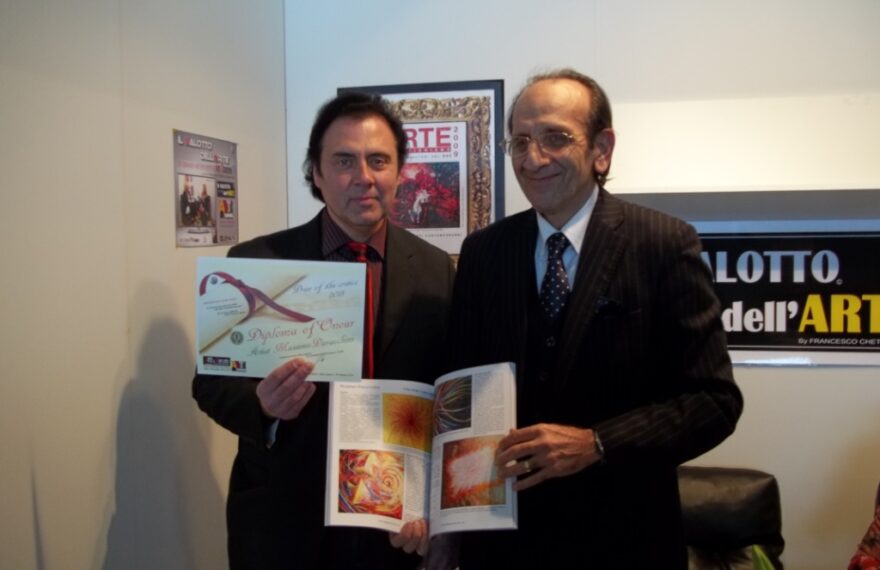 Massimo Paracchini premiato dal Prof. Francesco Chetta