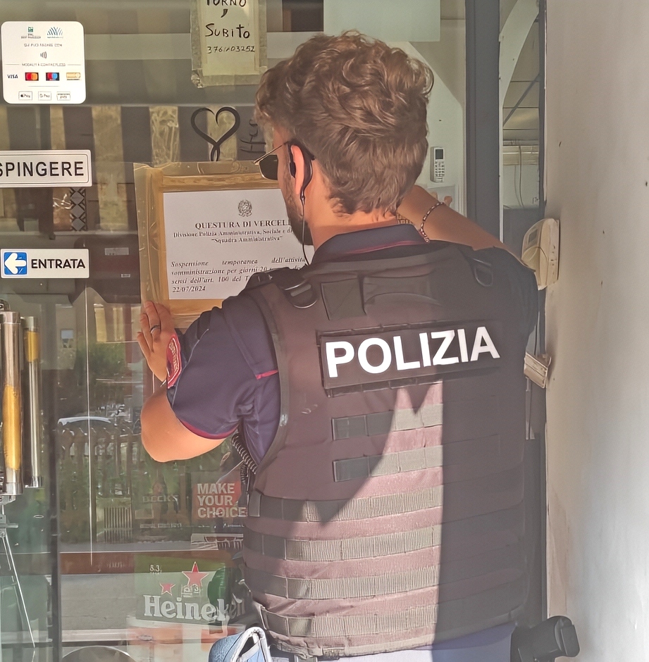 Pregiudicati, molestie, risse: chiuso per 20 giorni un bar di Vercelli Pregiudicati, molestie, risse: chiuso per 20 giorni un bar di Vercelli